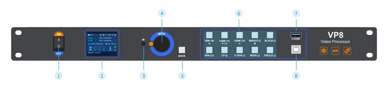 Huidu HD-VP8 — resmi ürün görseli